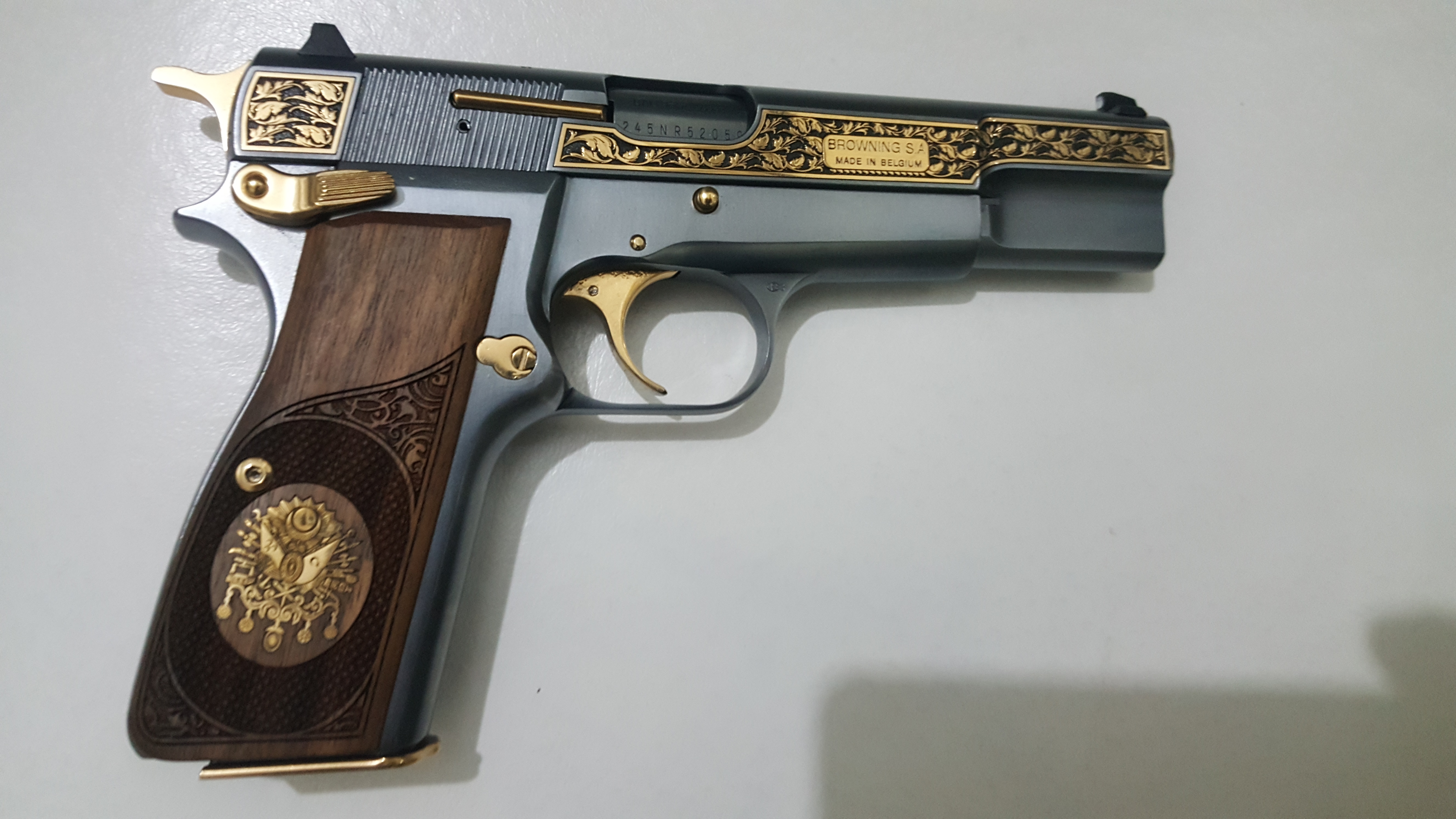 Browning MK3 Ceviz Ağacı Pirinç Logo (Büyük) 