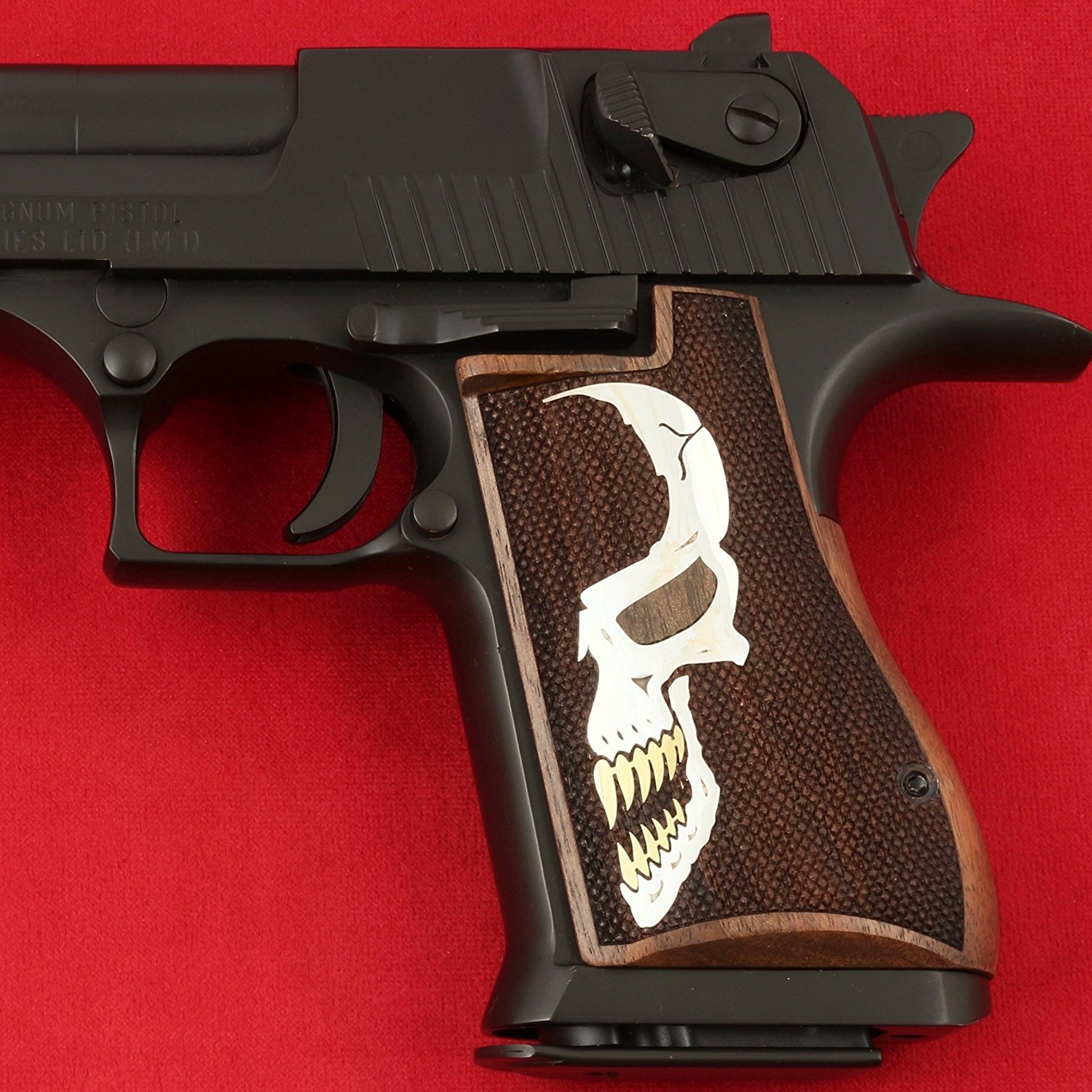 Desert Eagle 3,57/44/50 Cal Ceviz Ağacı Gümüş Logo (Büyük) 