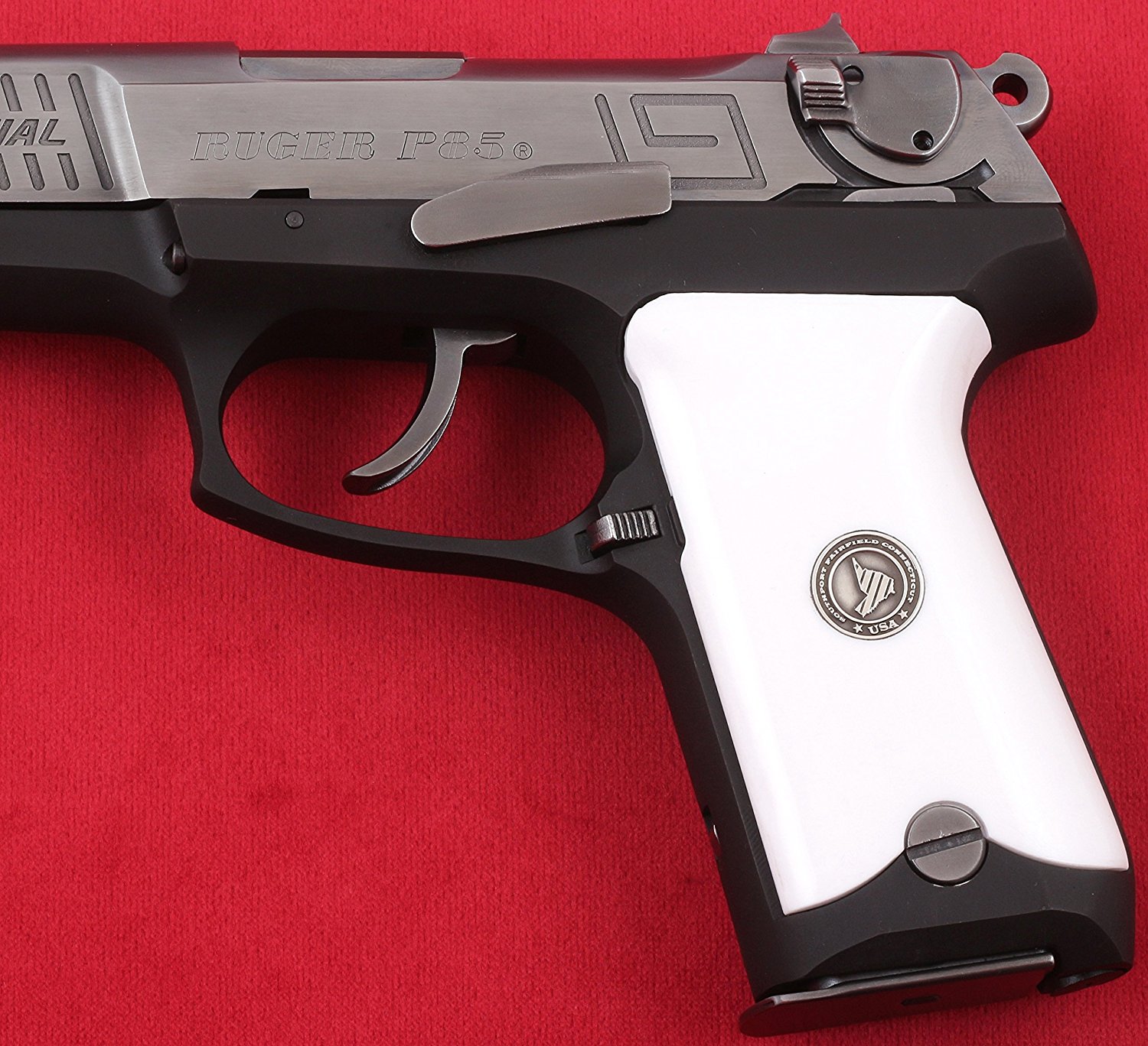 Ruger P85 - 89 Beyaz Akrilik Gümüş + Mine Logo 