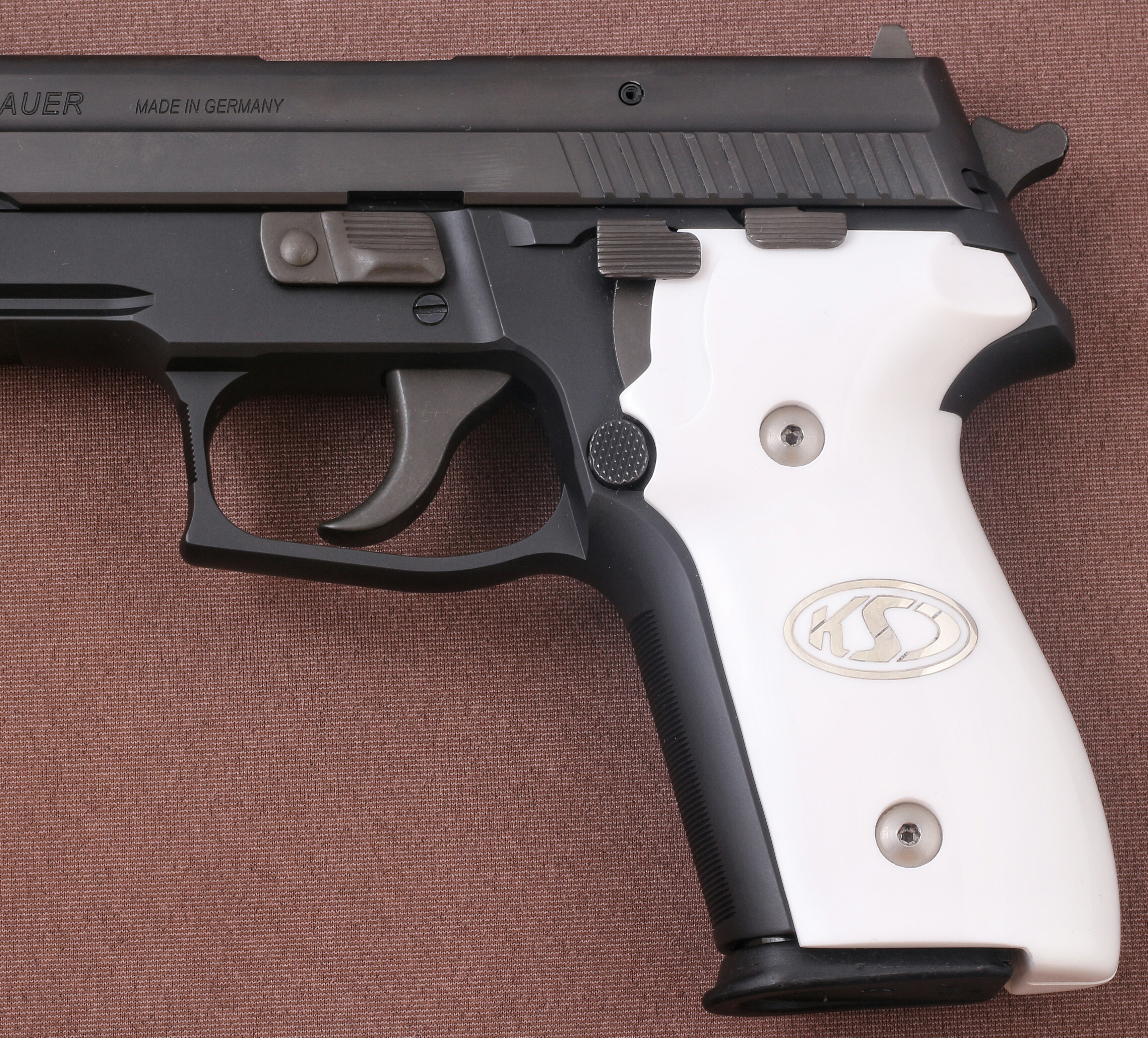 Sig Sauer P228 / P229 Beyaz Akrilik Gümüş Logo 